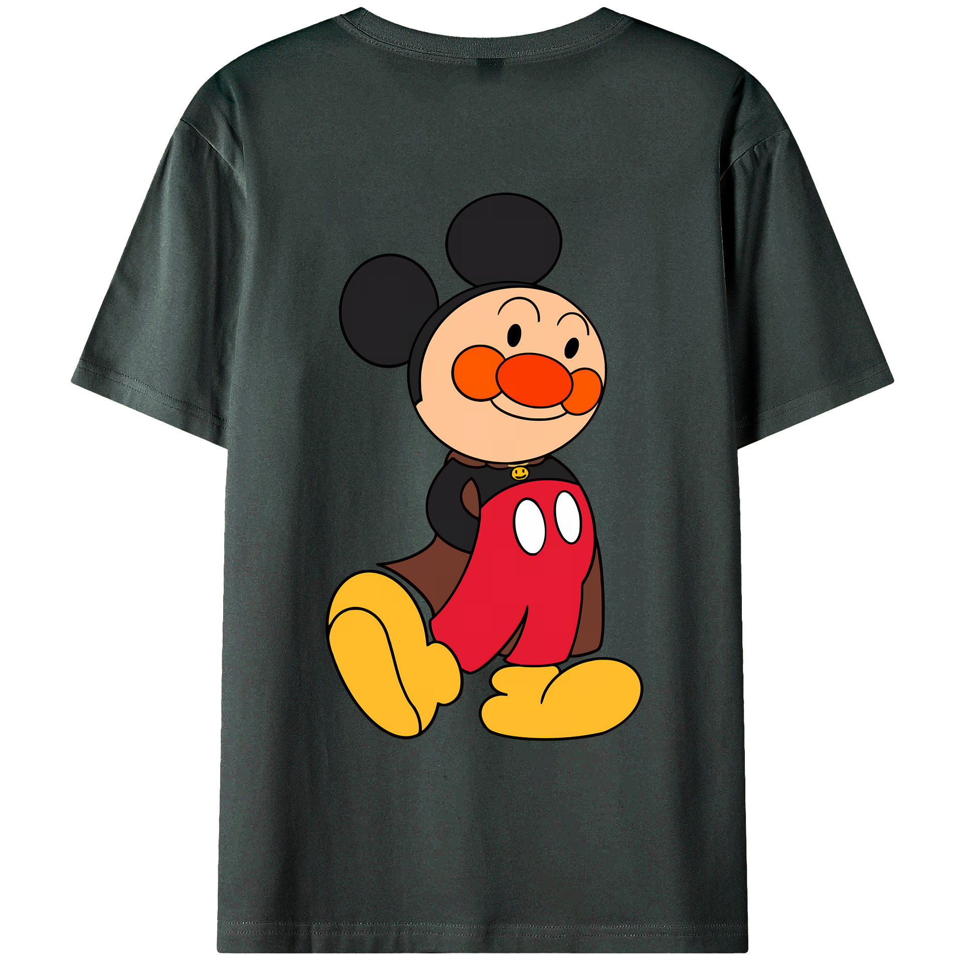 （画像用） アンパンマン Anpanman 綿100％ メンズ半袖Tシャツ（バックプリント） 通気性